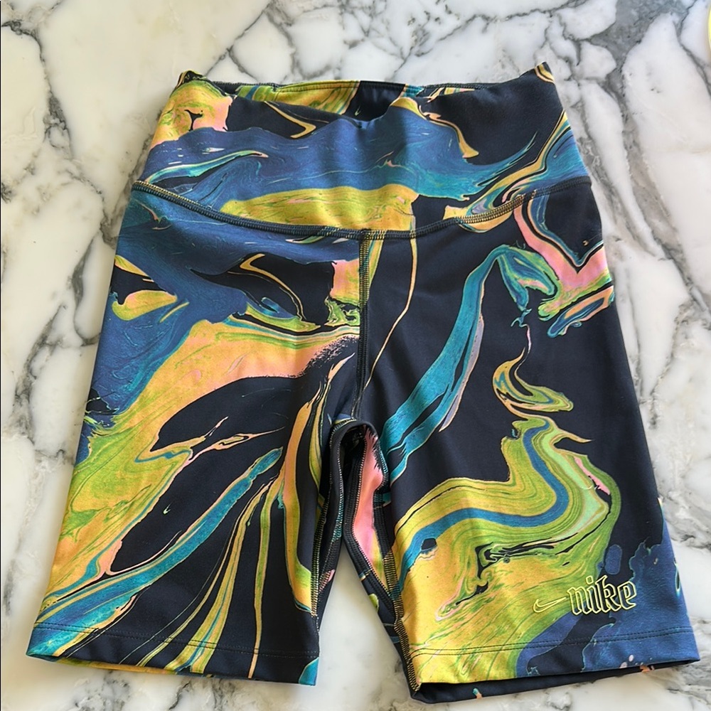 Nike Dri Fit Biker short Watercolor print